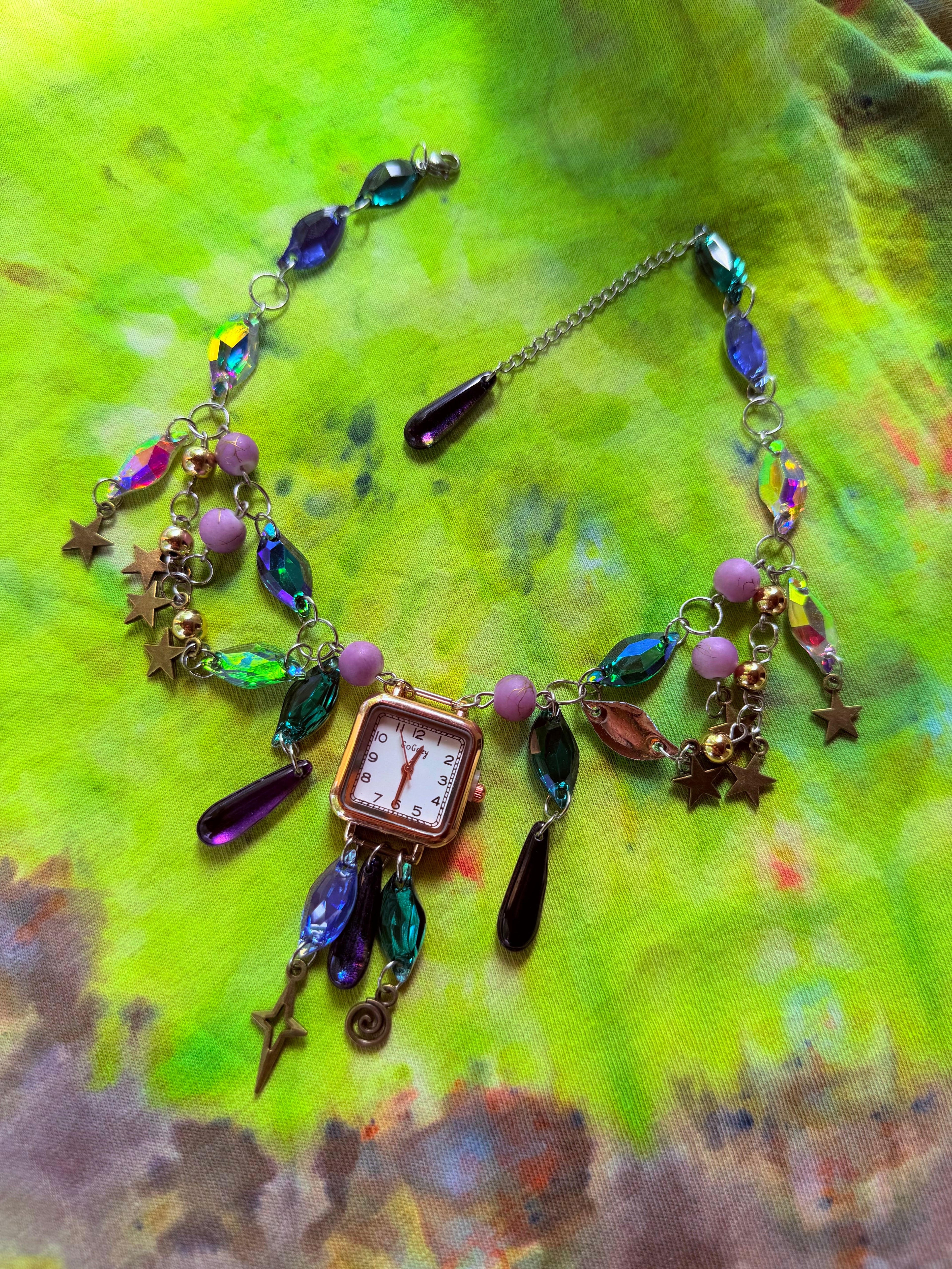 Time Wizard - Resin Crystal Charm Choker