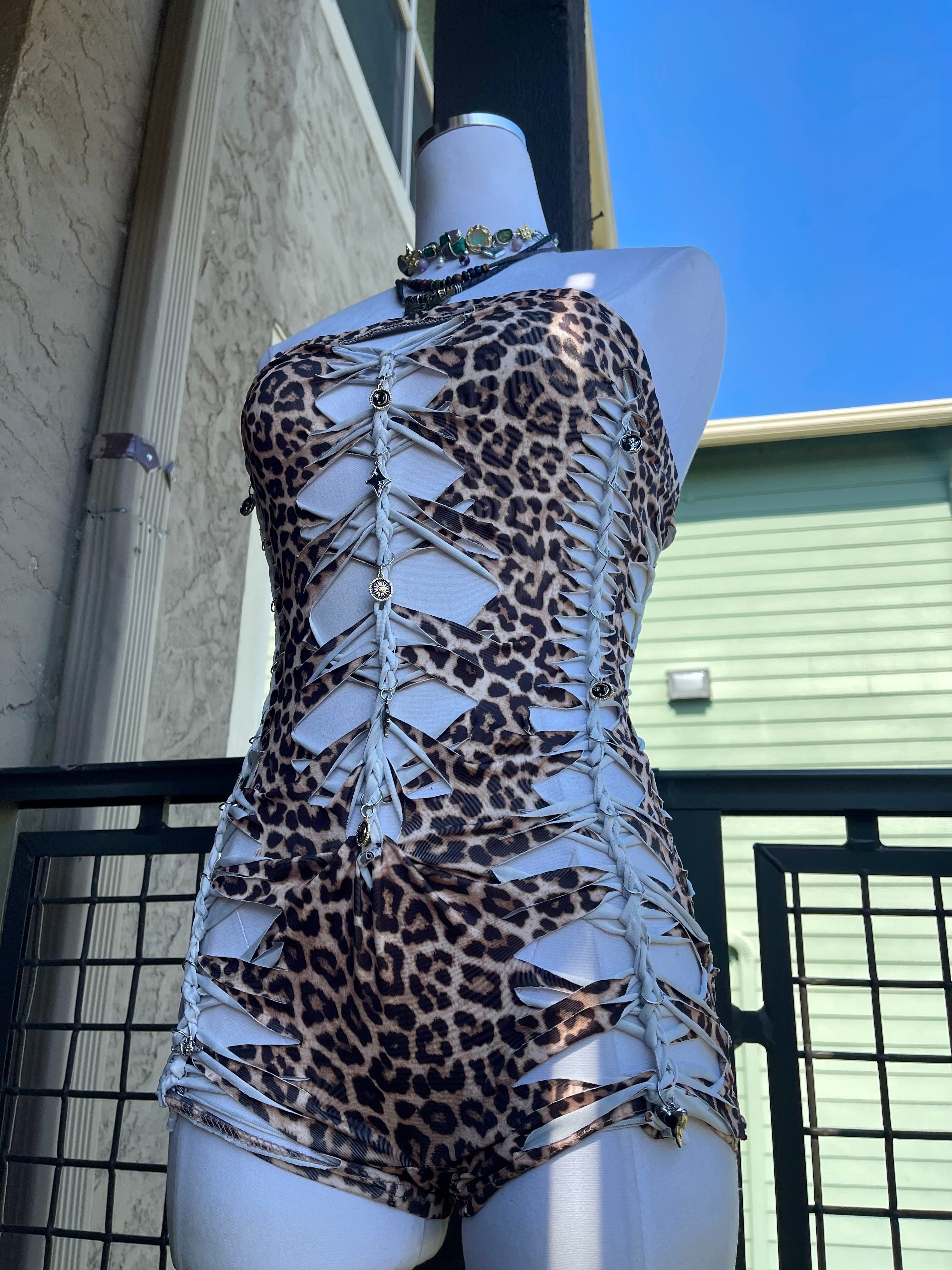 Wild Cheetah Tube Romper