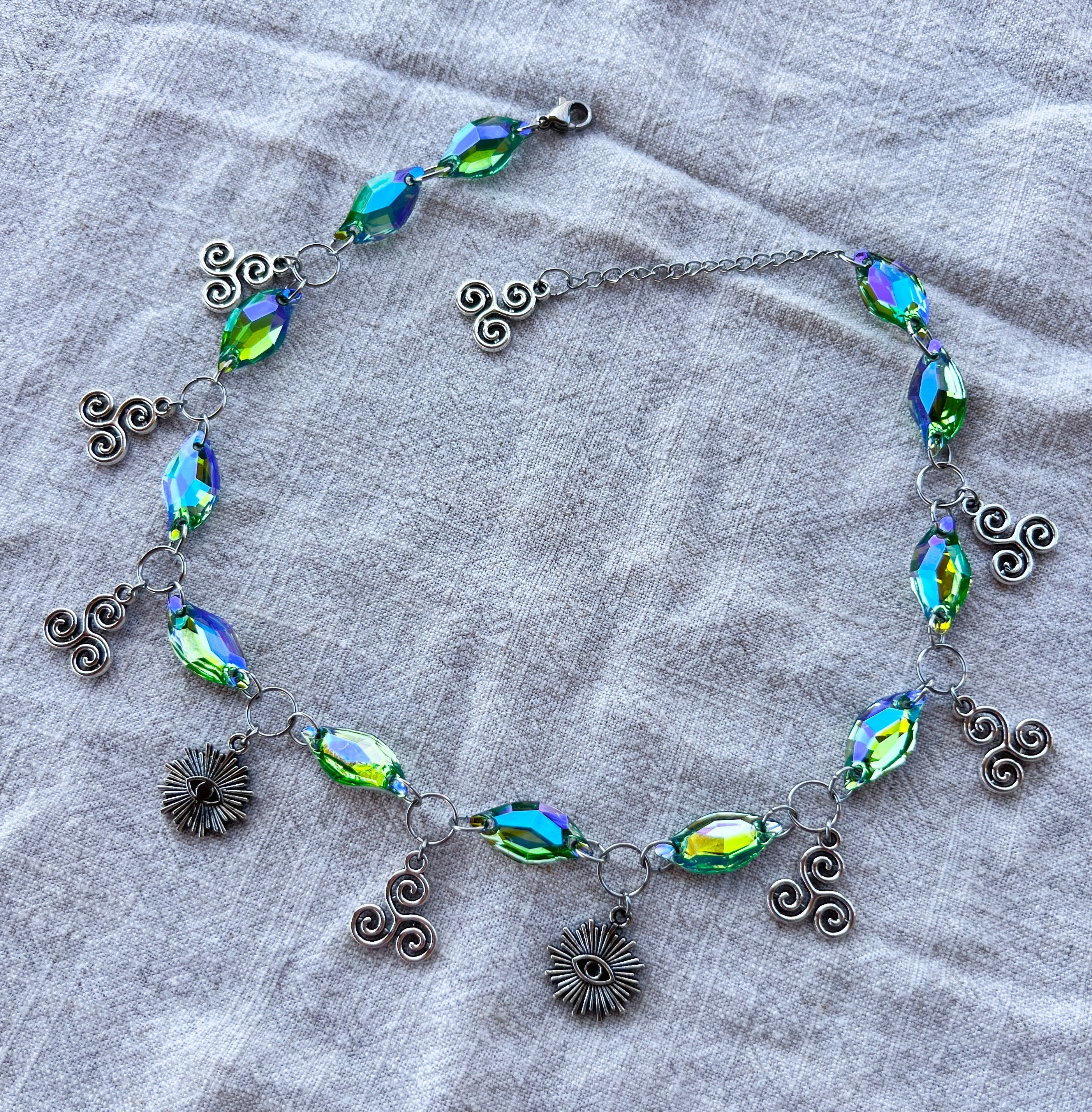 Ancient Energy - Resin Crystal Charm Choker