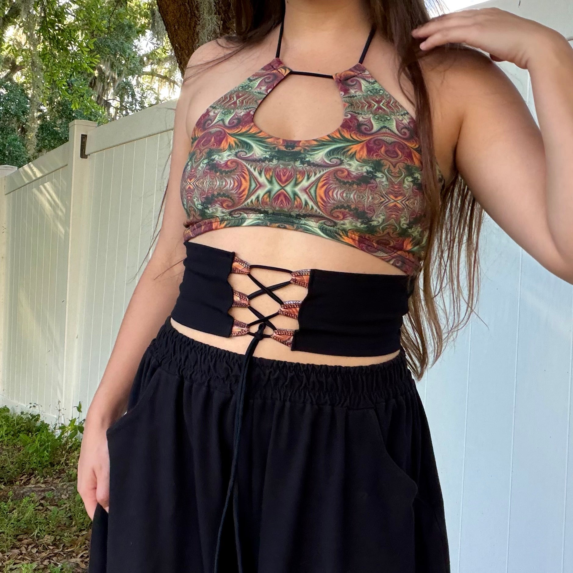Keyhole Corset Top ᪥ M/L