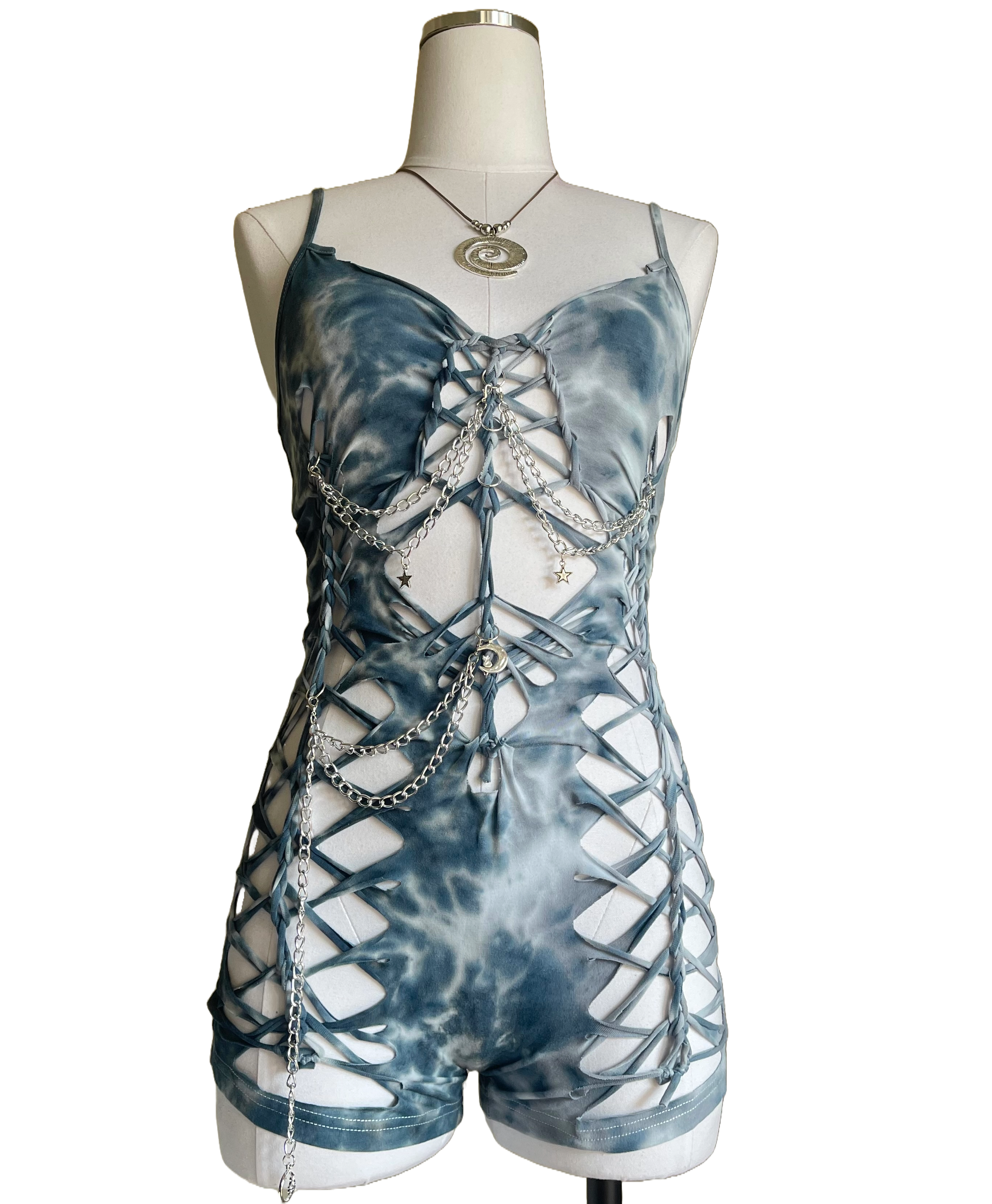 Poseidons Daughter Tie Dye Romper (ᴍᴀᴅᴇ ᴛᴏ ᴏʀᴅᴇʀ)