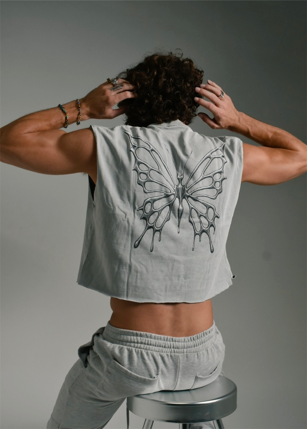 Silver Cutoff Tee PREORDER