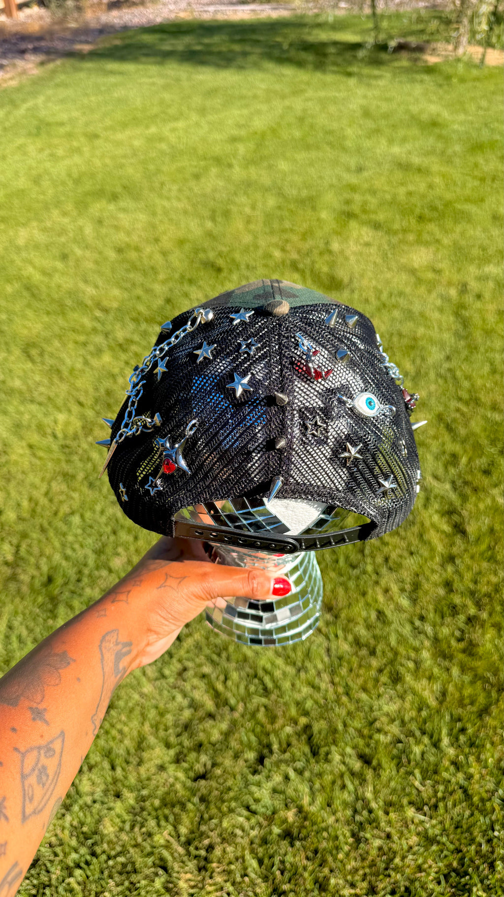 1 of 1 Peaked Camo Trucker Hat