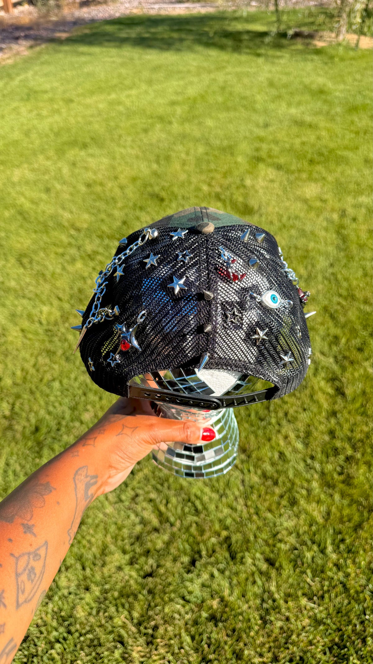1 of 1 Peaked Camo Trucker Hat