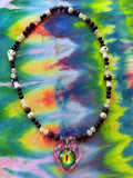 Fantasia - Dragon Eye Heart Stretch Necklace