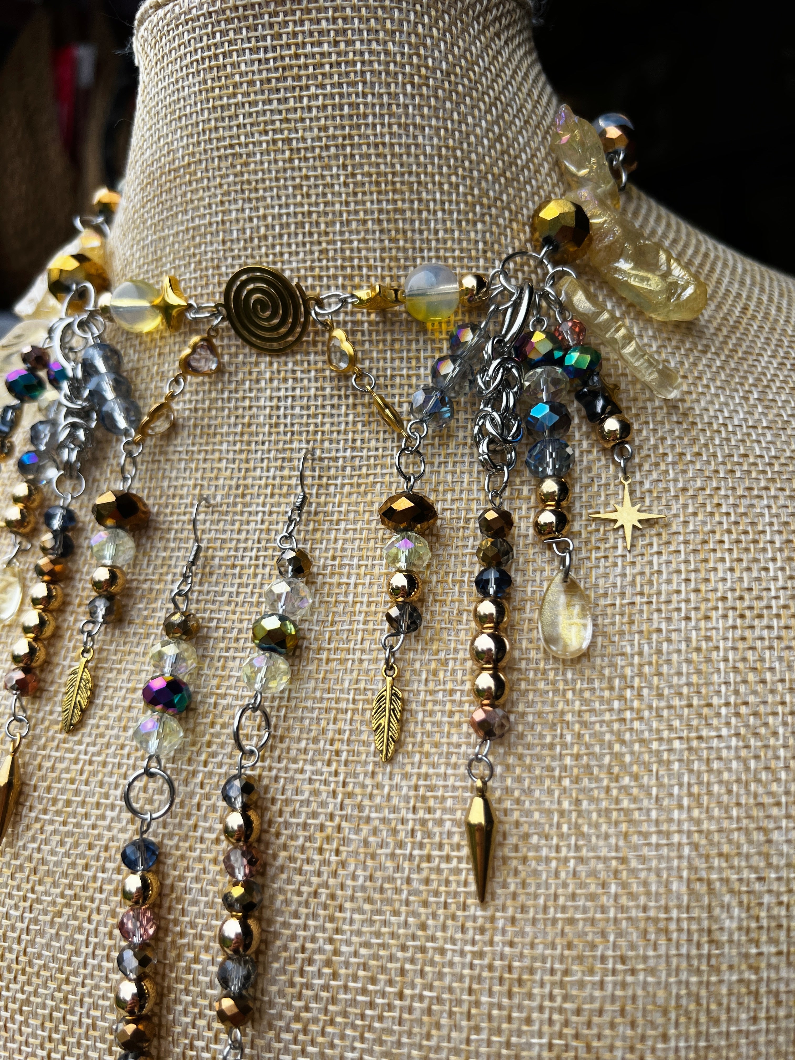 Custom Maggie Set - Eternal Spiral Choker + Earrings