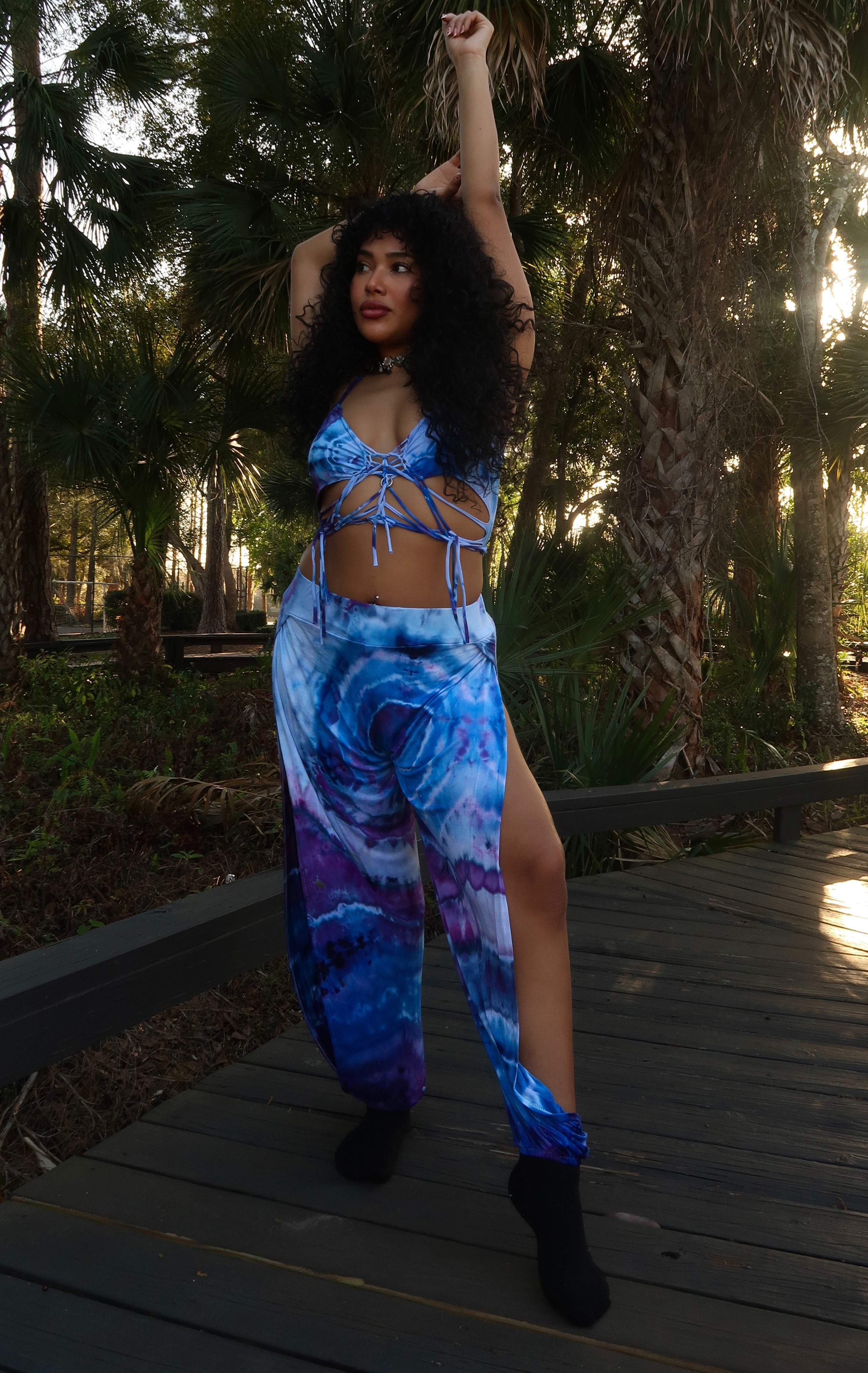 Tidal Siren Slit Harem Pants (𝐒𝐡𝐢𝐩𝐬 𝐬𝐚𝐦𝐞 𝐨𝐫 𝐧𝐞𝐱𝐭 𝐛𝐮𝐬𝐢𝐧𝐞𝐬𝐬 𝐝𝐚𝐲)