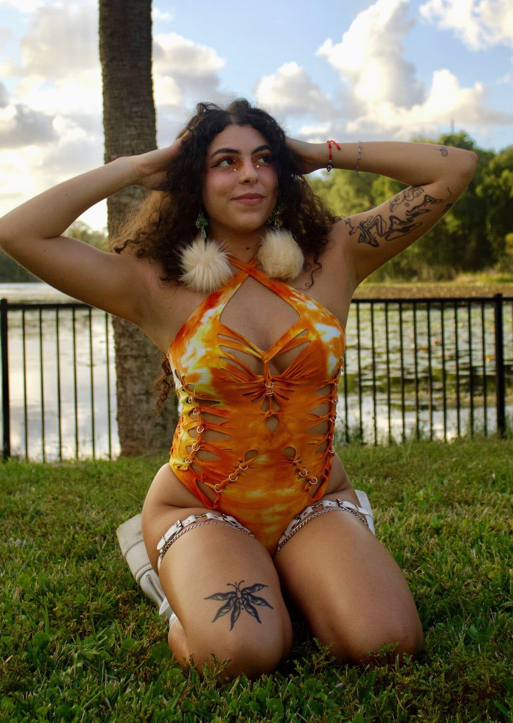 Corals Kiss Tie Dye Bodysuit (ᴍᴀᴅᴇ ᴛᴏ ᴏʀᴅᴇʀ)