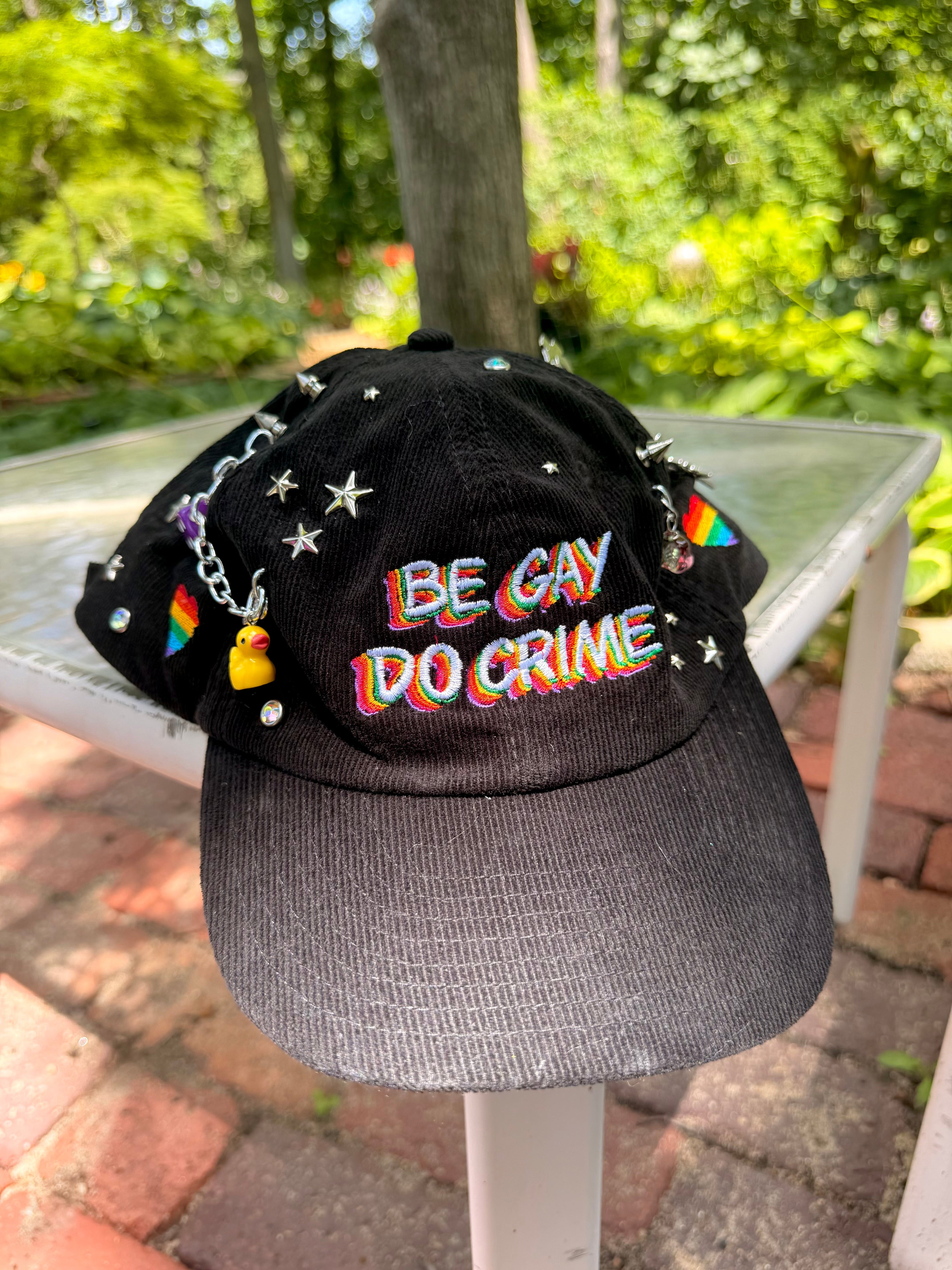 1 of 1 Pride Black Corduroy Hat
