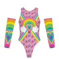 Barbie Girl Women's Tank Bodysuit with Gloves