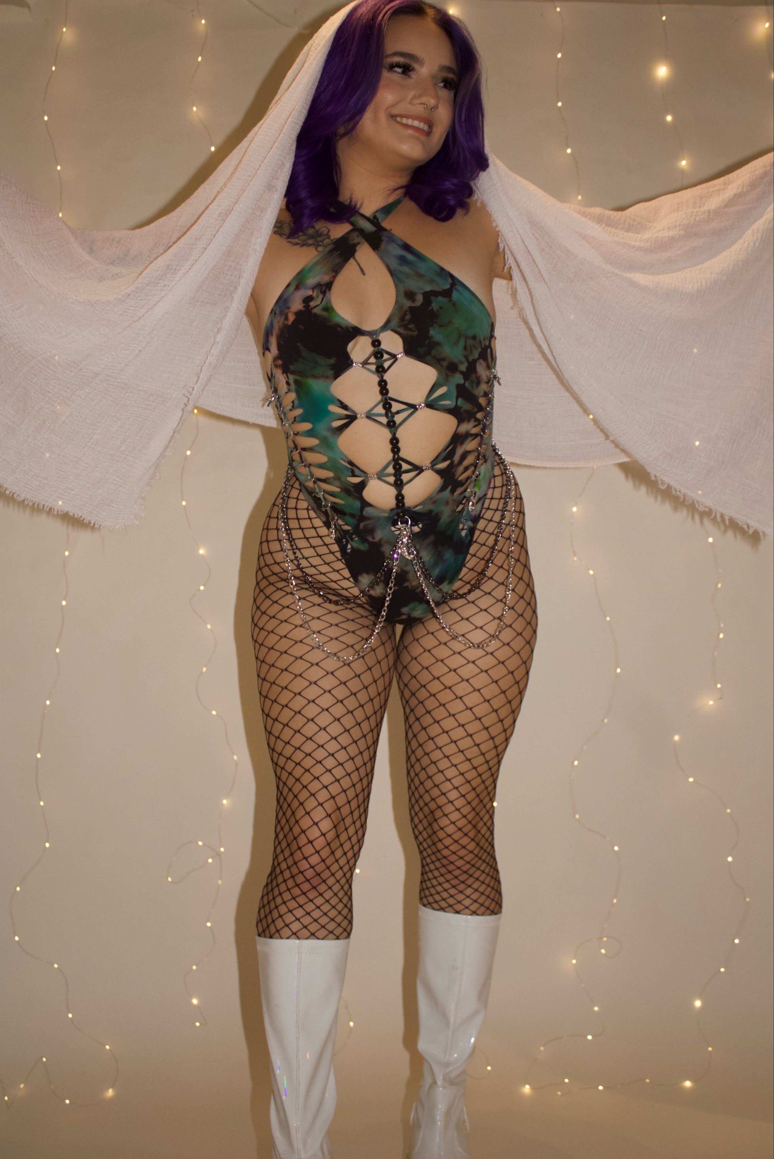 Cursed Moon Water Tie Dye Bodysuit (ᴍᴀᴅᴇ ᴛᴏ ᴏʀᴅᴇʀ)