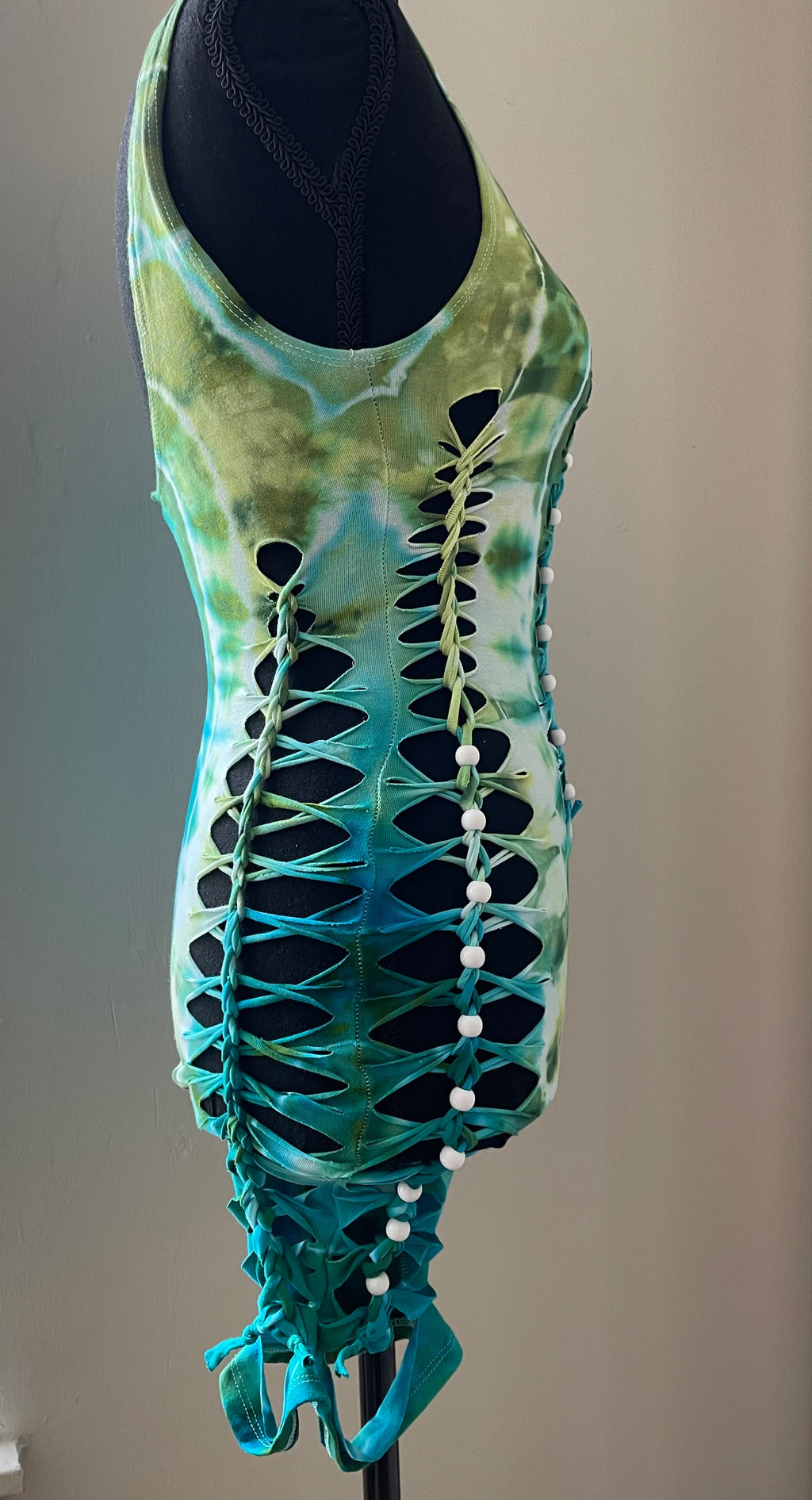 Aquamarine Tie Dye Romper (ᴍᴀᴅᴇ ᴛᴏ ᴏʀᴅᴇʀ)