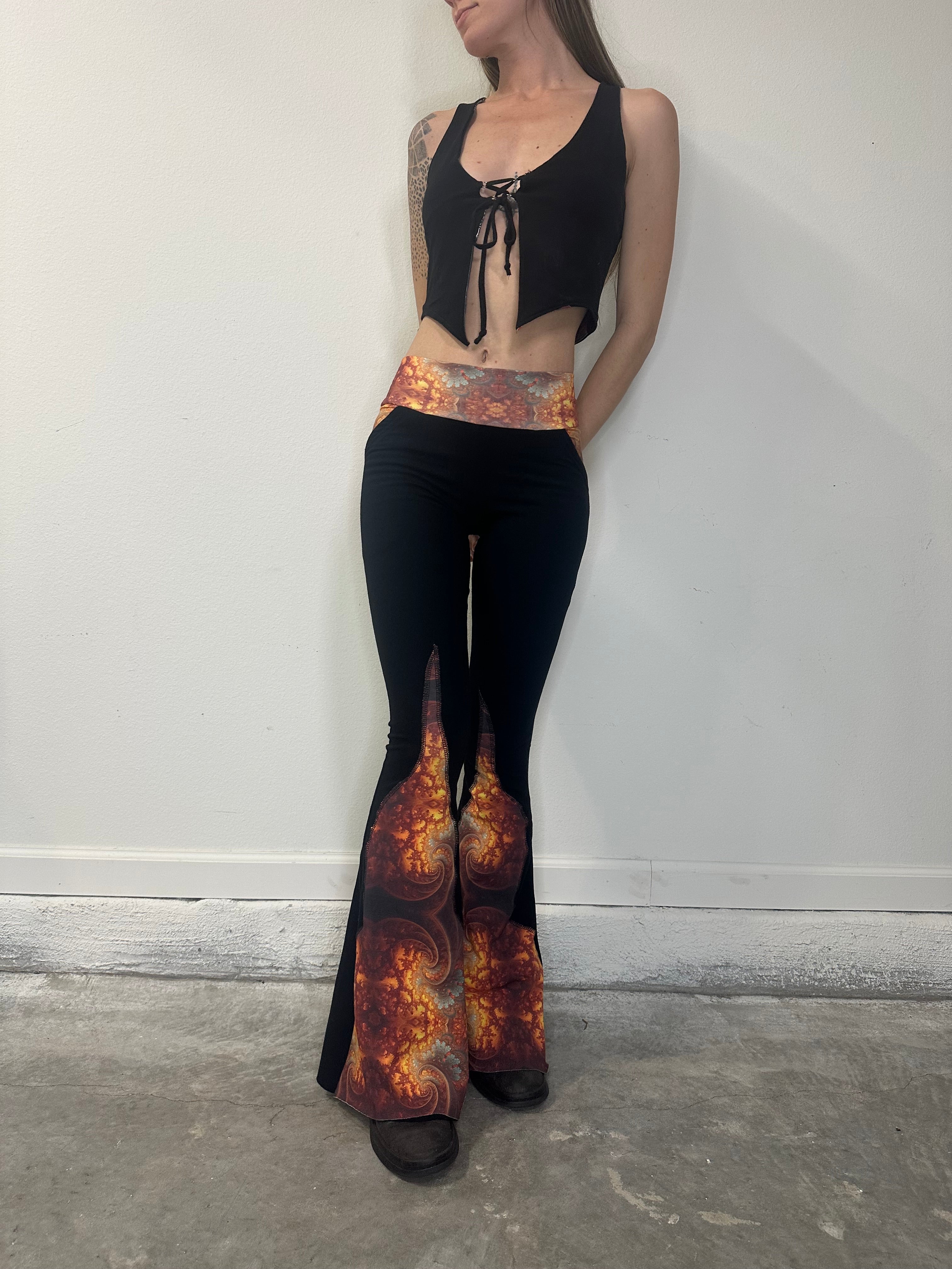 MTO Gilded Supernova Flare Leggings