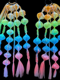 Rainbow Sorbet (GLOW) - Ponytail Festival Rave Braids