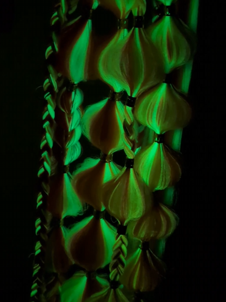 Neon Dreams (GLOW) - Ponytail Festival Rave Braids