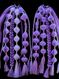 Royal Purple (GLOW) - Ponytail Festival Rave Braids