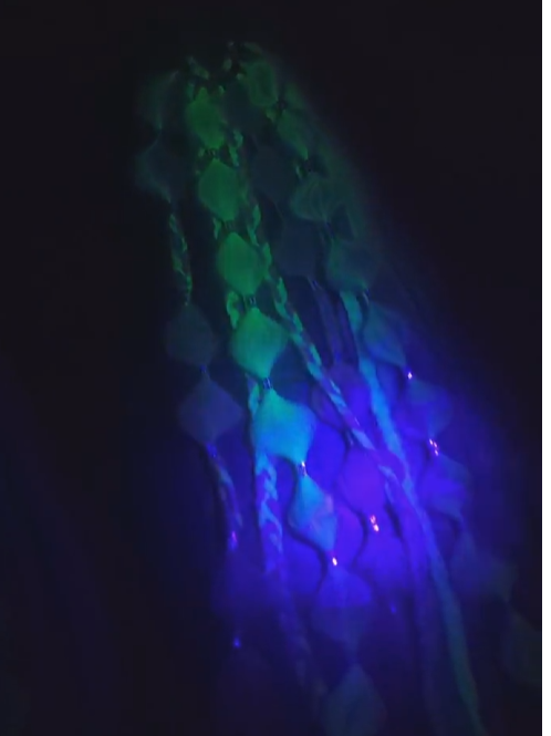 Purple Eggplant (GLOW) - Ponytail Festival Rave Braids