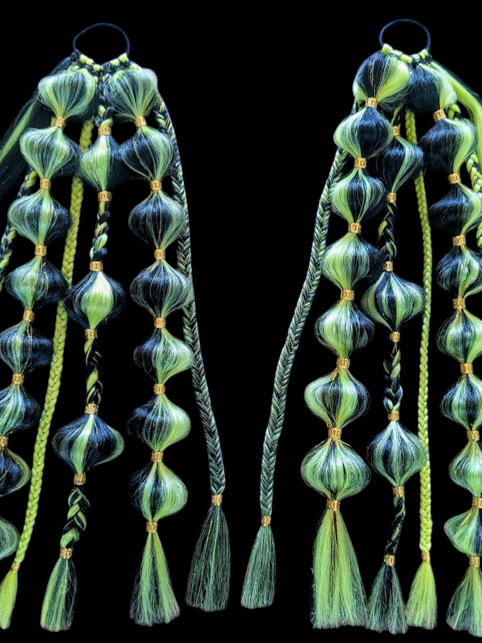 Honeybee (GLOW) - Ponytail Festival Rave Braids