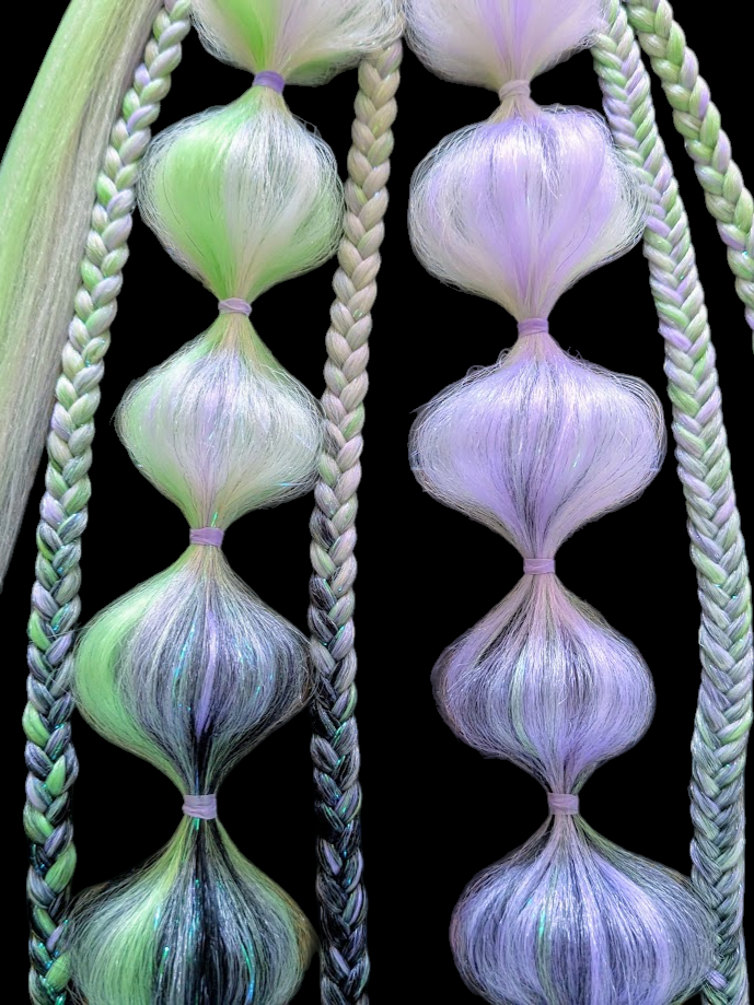 Faerie - Ponytail Festival Rave Braids