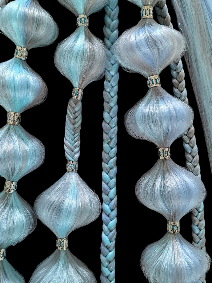 Crystalize (GLOW) - Ponytail Festival Rave Braids