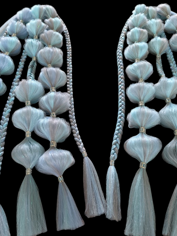 Crystalize (GLOW) - Ponytail Festival Rave Braids