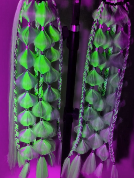 Crystalize (GLOW) - Ponytail Festival Rave Braids