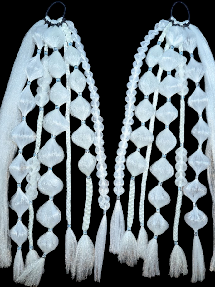 Ghost (GLOW) - Ponytail Festival Rave Braids