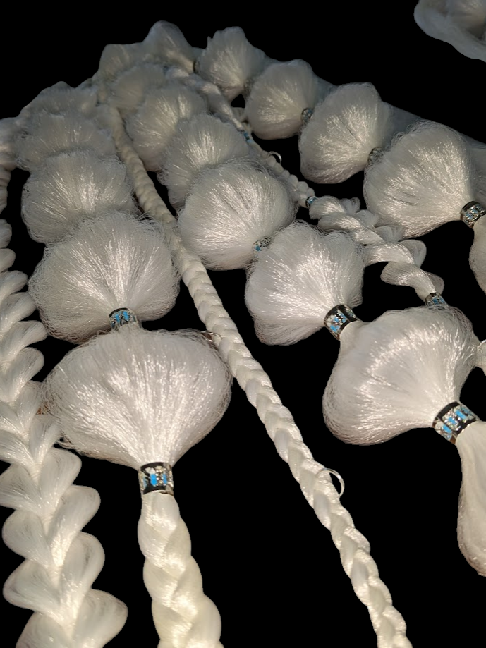 Ghost (GLOW) - Ponytail Festival Rave Braids