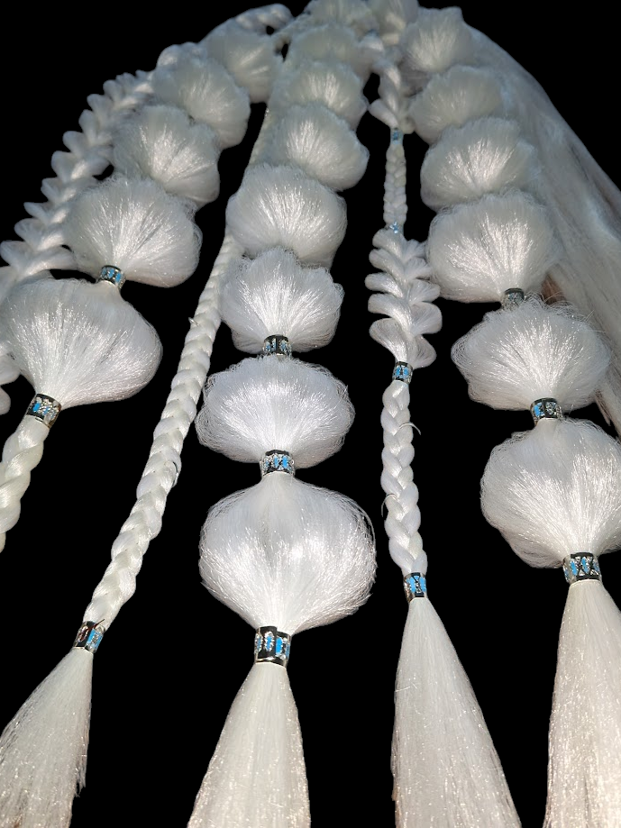 Ghost (GLOW) - Ponytail Festival Rave Braids