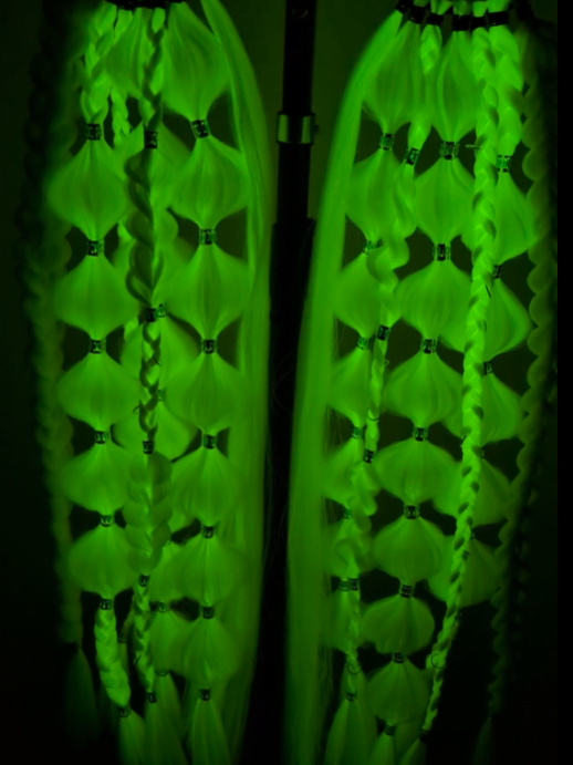 Ghost (GLOW) - Ponytail Festival Rave Braids