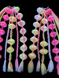 Pink Lemonade (GLOW) - Ponytail Festival Rave Braids