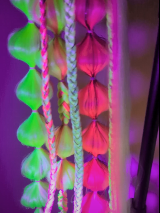Pink Lemonade (GLOW) - Ponytail Festival Rave Braids