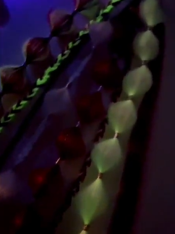 Candy Cane (GLOW) - Ponytail Festival Rave Braids