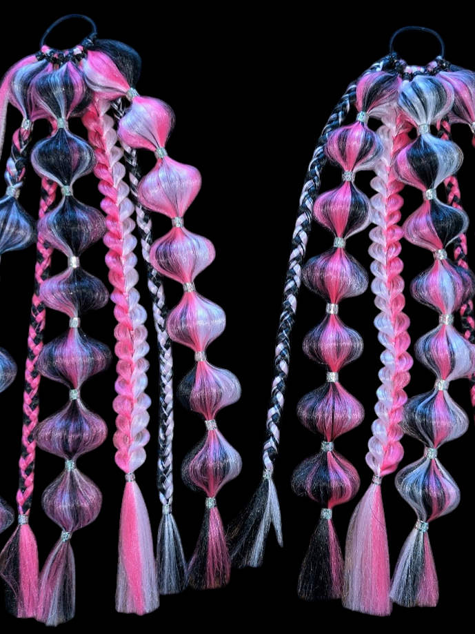 Love Death (GLOW) - Ponytail Festival Rave Braids
