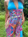 Psychedelic Space Kitty Chained Jumpsuit