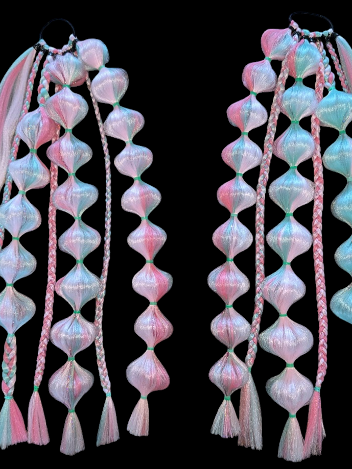 Watermelon Sugar (GLOW) - Ponytail Festival Rave Braids