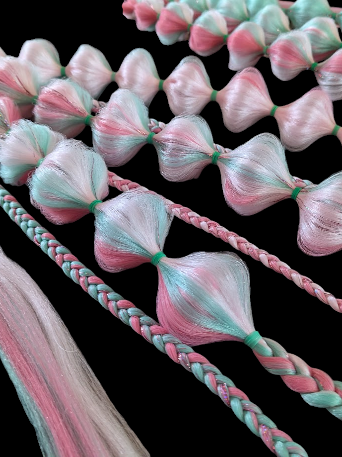 Watermelon Sugar (GLOW) - Ponytail Festival Rave Braids