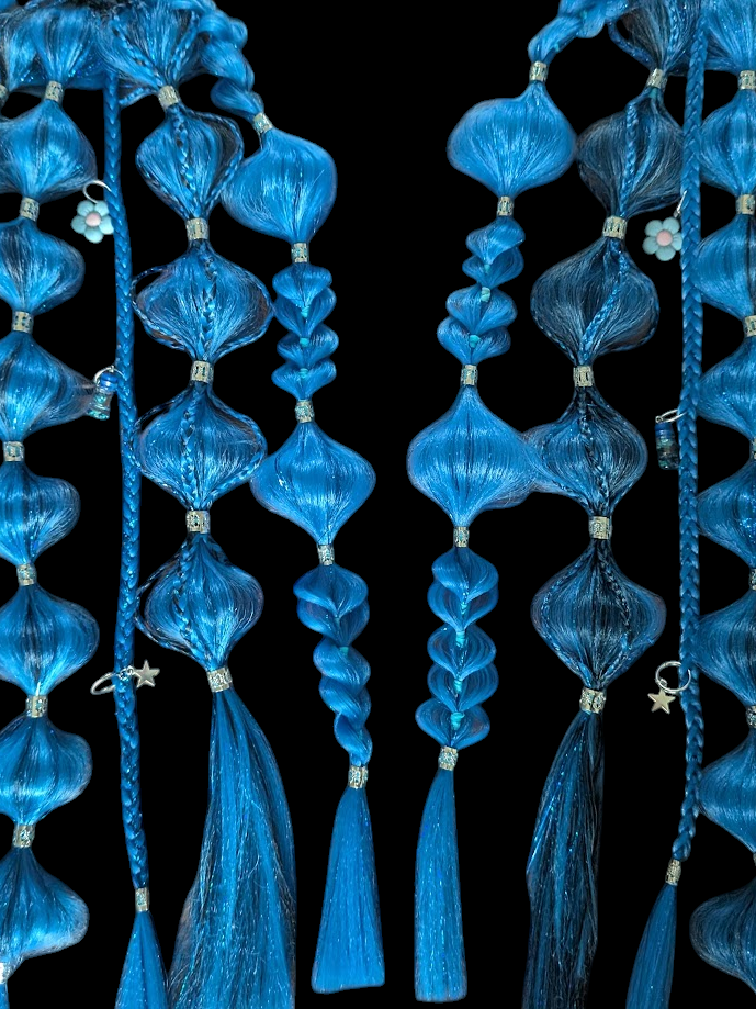 Blueberry - Ponytail Festival Rave Braids