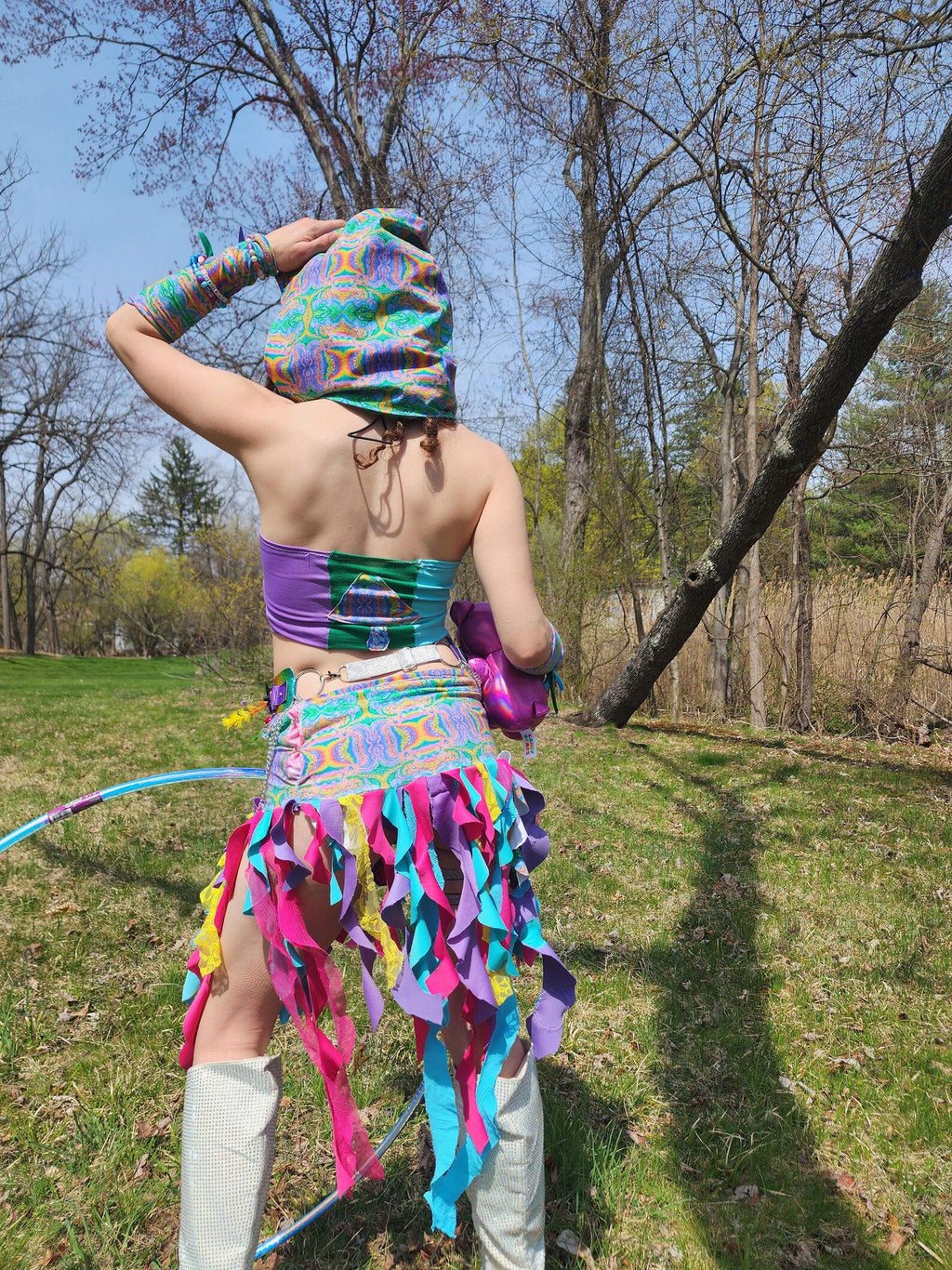 Rainbow Trip Chained Hood
