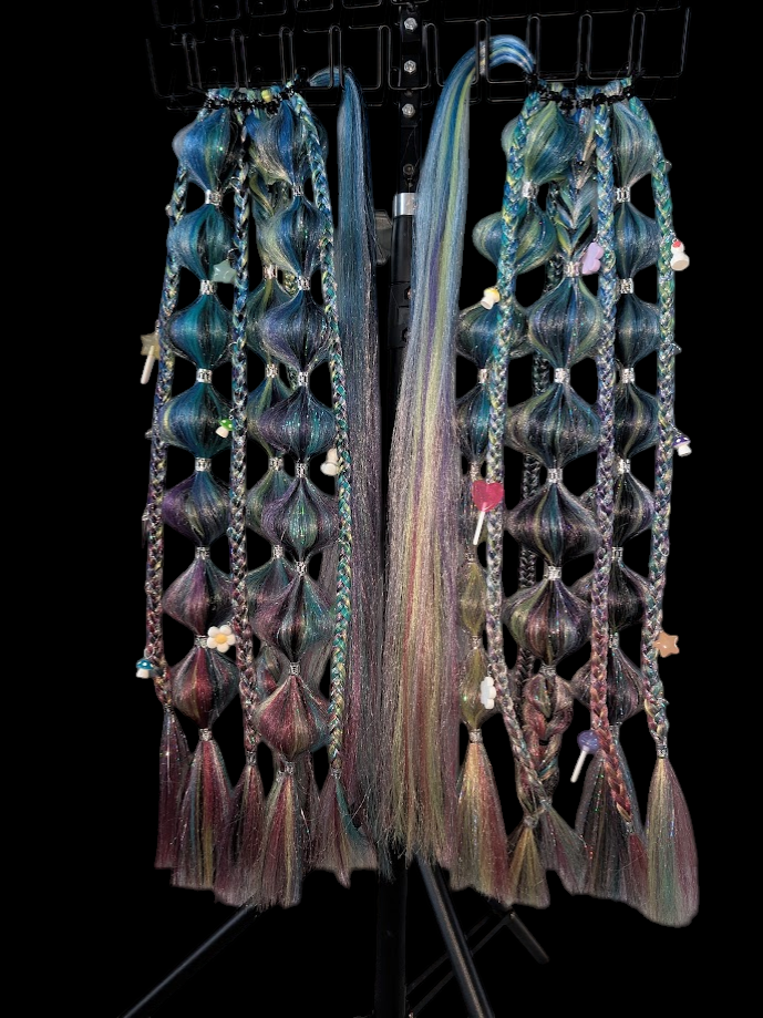 Celestia (GLOW) - Ponytail Festival Rave Braids