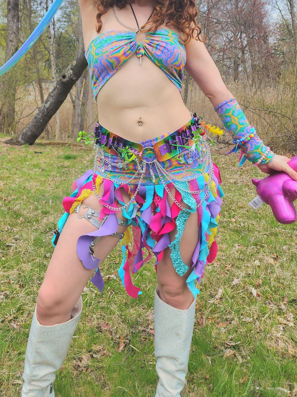Rainbow Trip Ruffle Fairy Skirt