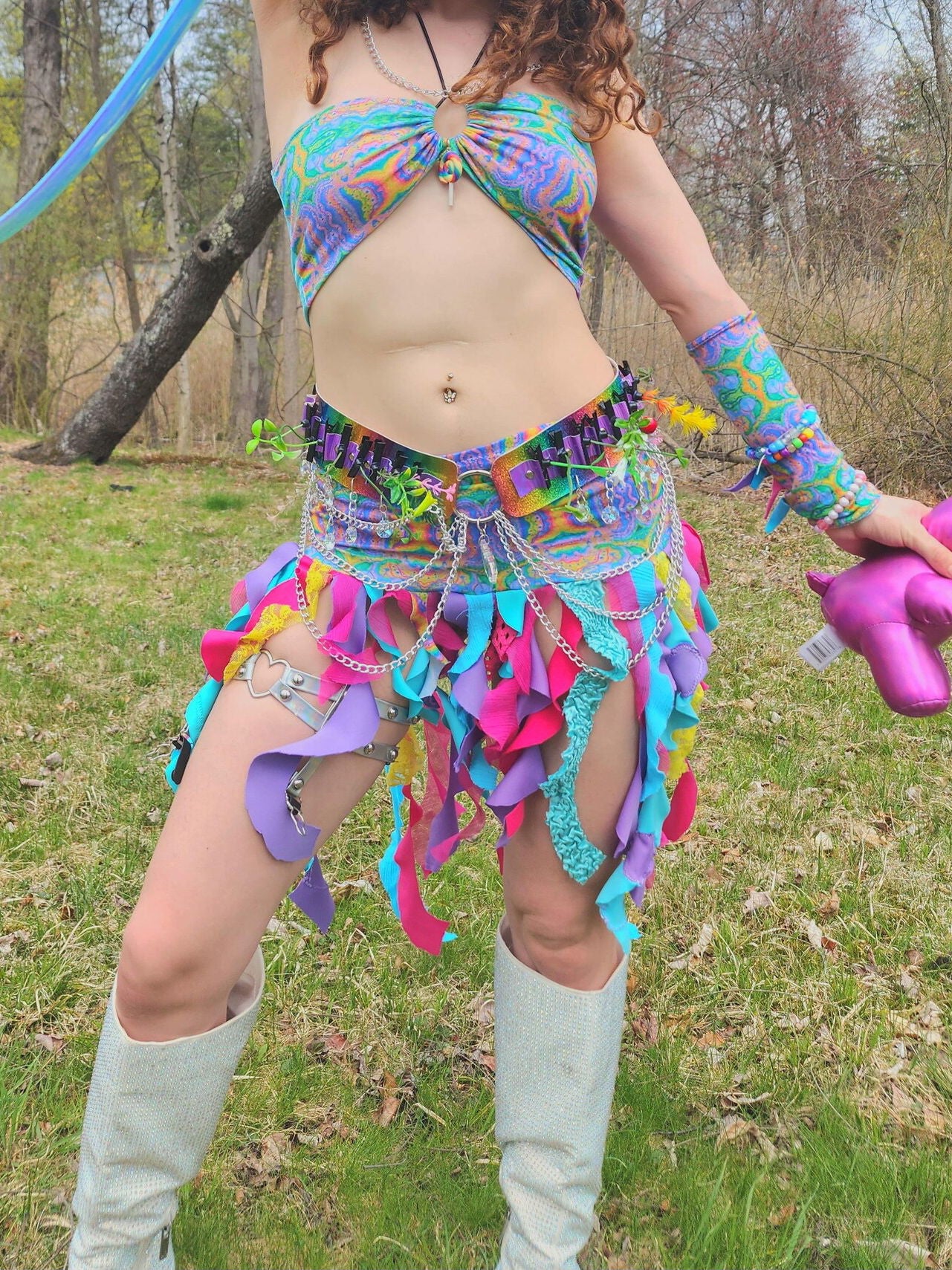 Rainbow Trip Ruffle Fairy Skirt