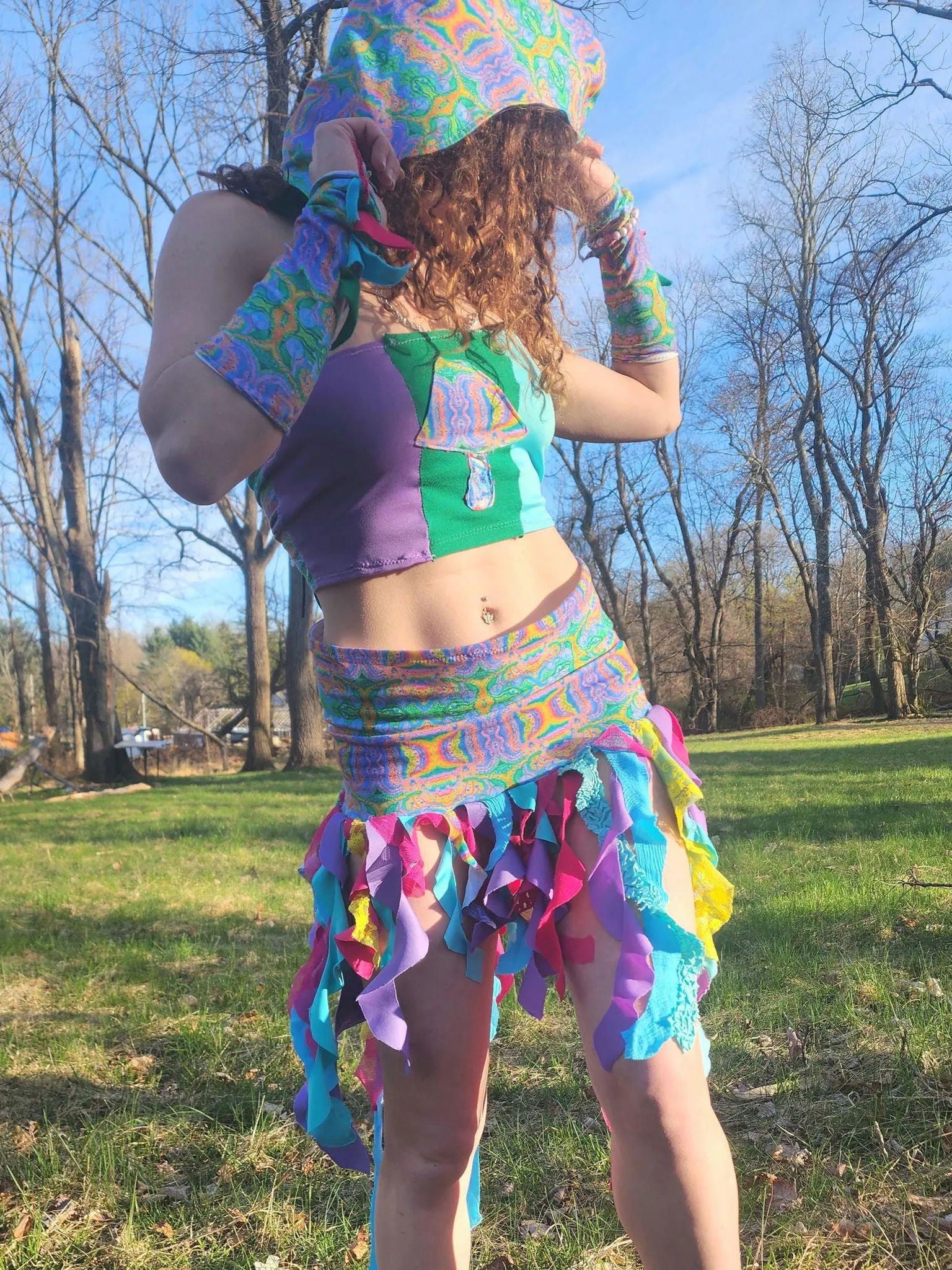Rainbow Trip Ruffle Fairy Skirt