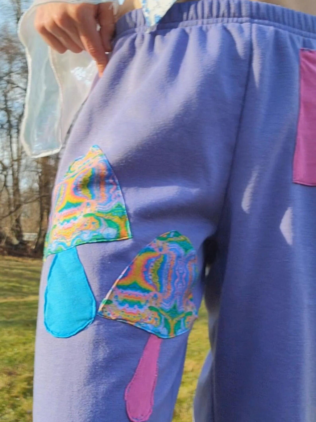 Shroom Pants with Original Artwork