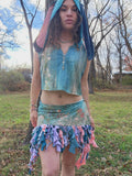 Secret Garden Bunny Hood & Ruffle Fairy Skirt Set