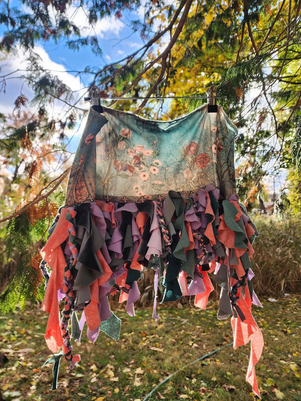 Secret Garden Bunny Hood & Ruffle Fairy Skirt Set