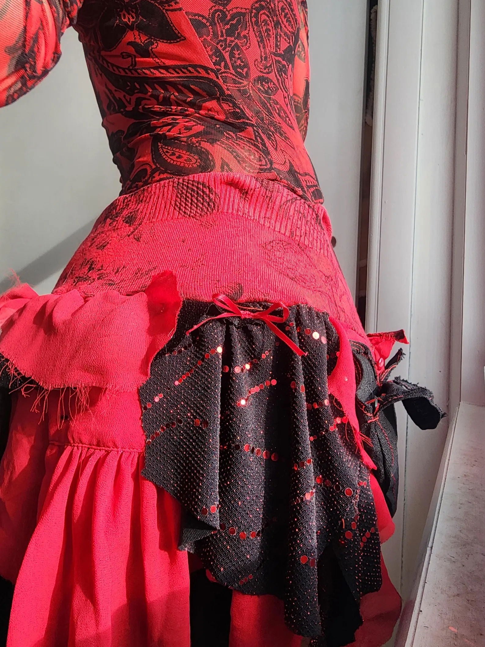 Bleeding Heart Mini Skirt