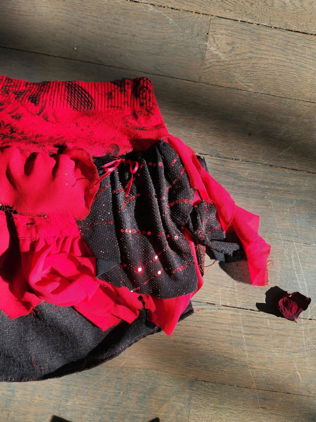 Bleeding Heart Mini Skirt