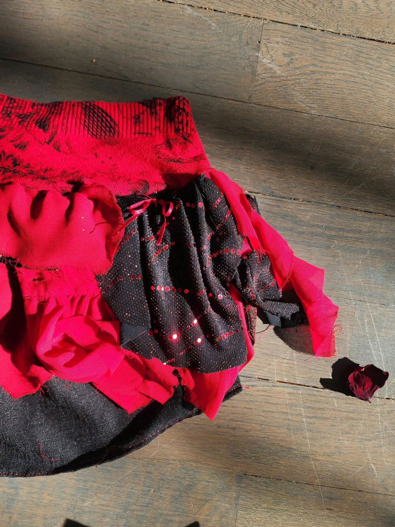 Bleeding Heart Mini Skirt