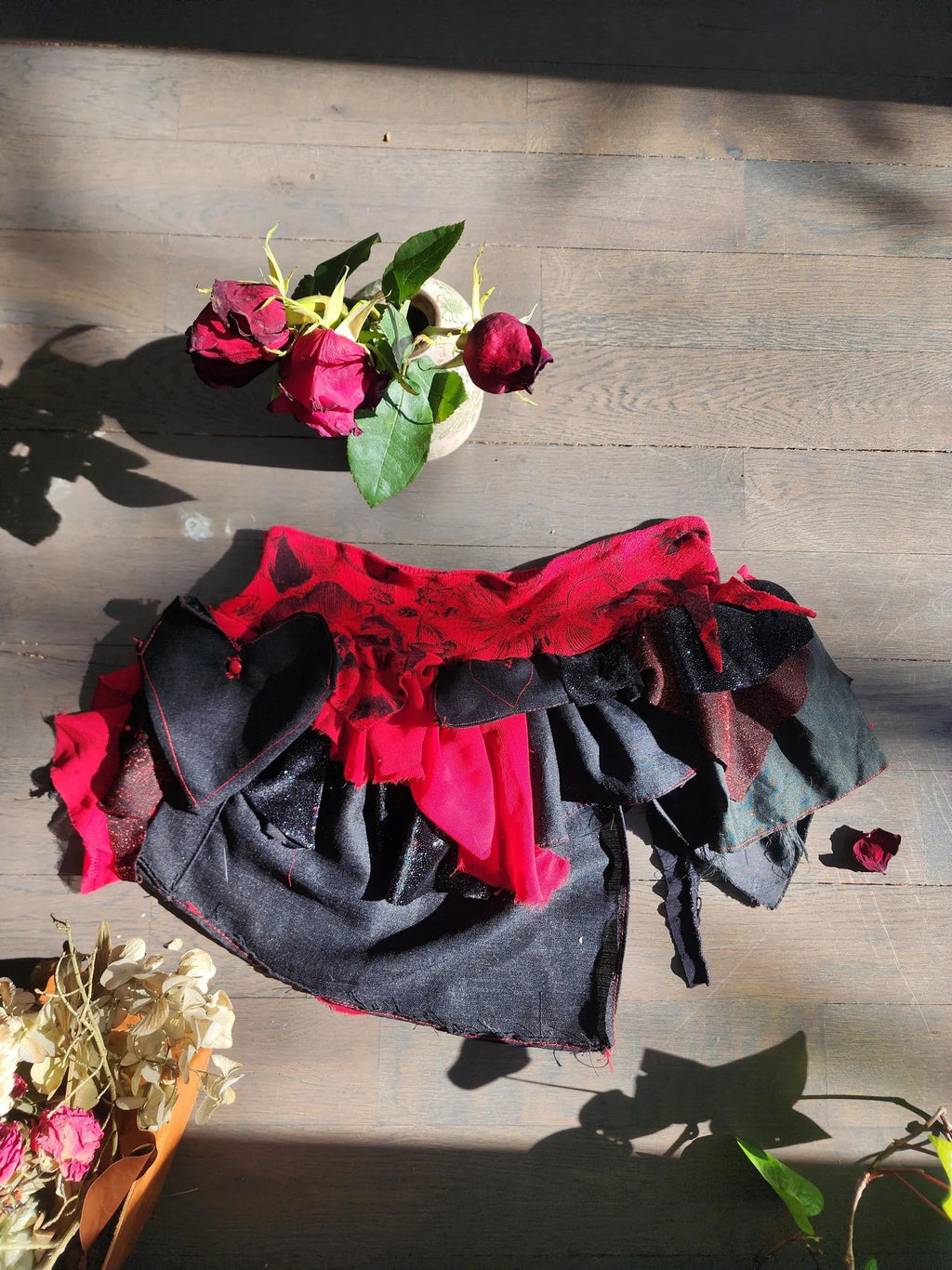 Bleeding Heart Mini Skirt